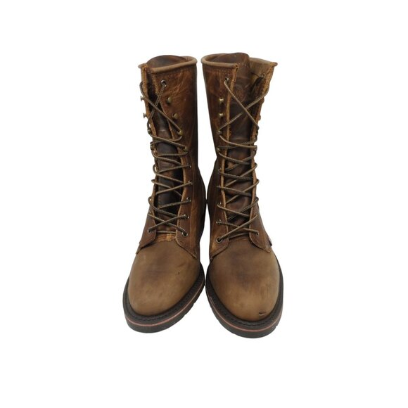 Double H Men's 9" Lewis Soft Toe Packer Boot DH3706 *Made In USA* Brown Size 10D - Picture 2 of 8